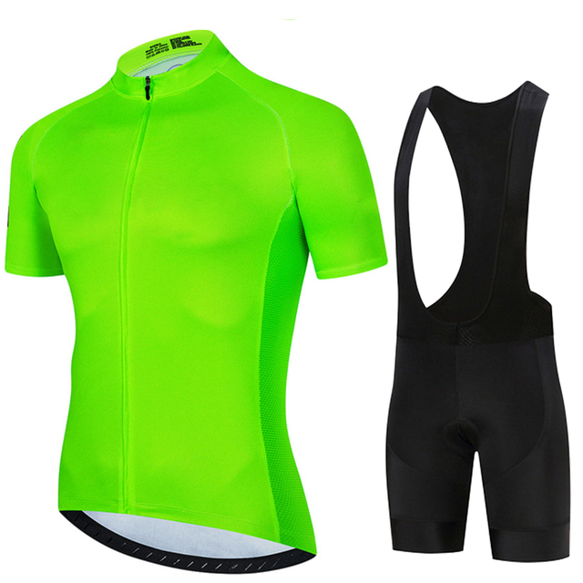 Summer Green Clothing - Maillot de Cyclisme Vert Fluorescent pour
