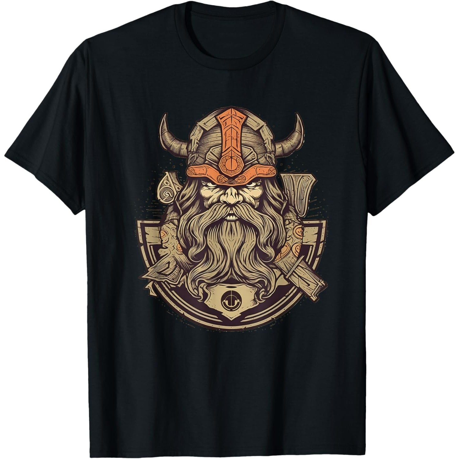 Summer Viking Clothing - T-shirt à col rond en coton
