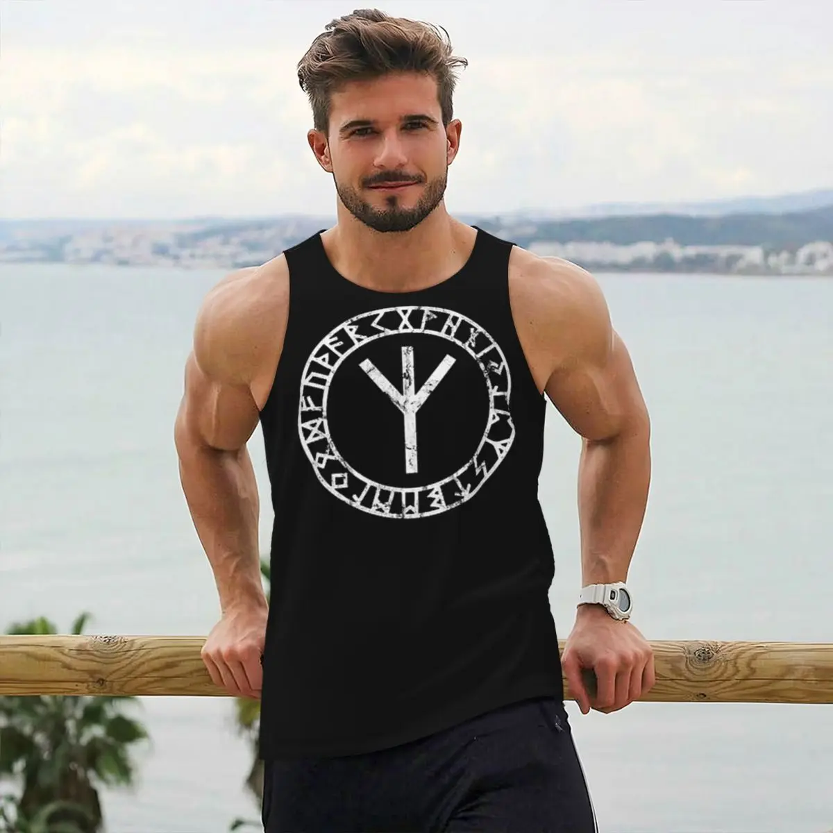 Summer Viking Clothing - Amulette Runes d'Albiz, Norse Odin Thor
