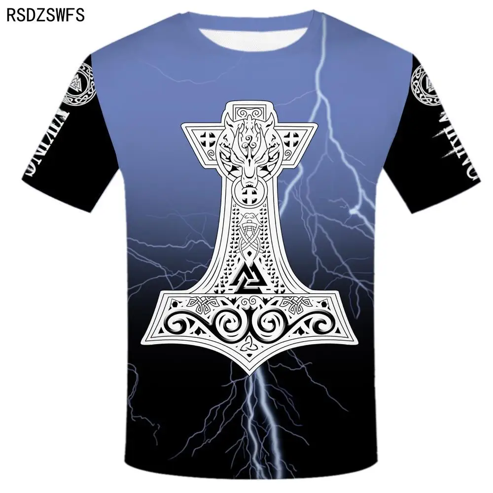 Summer Viking Clothing - T-shirt pour homme avec motif de
