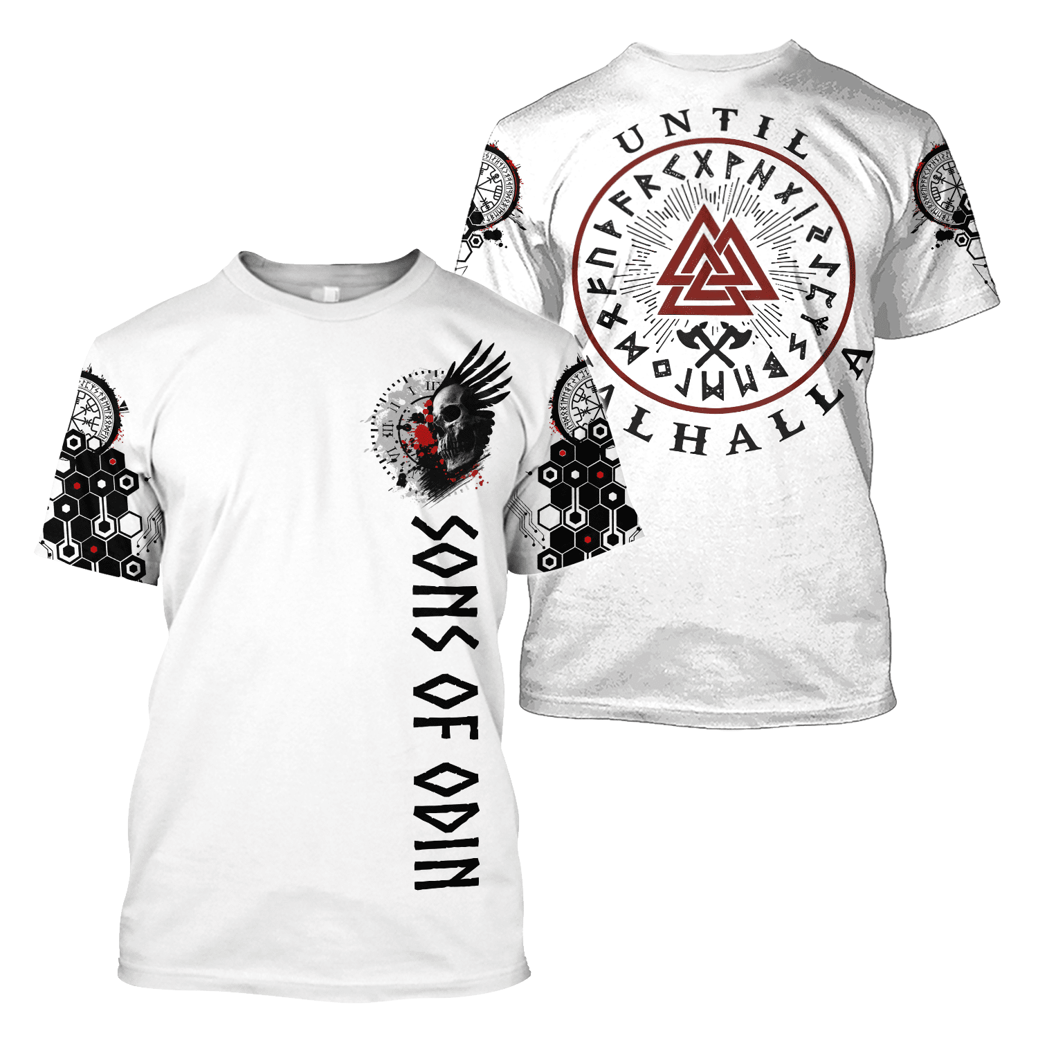 Summer Viking Clothing - T-shirt manches courtes col rond pour