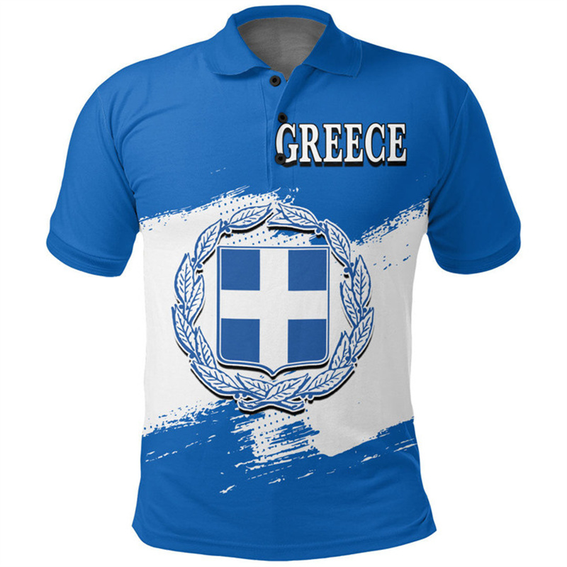 Summer Clothing For Greece - Polo imprimé en 3D de la