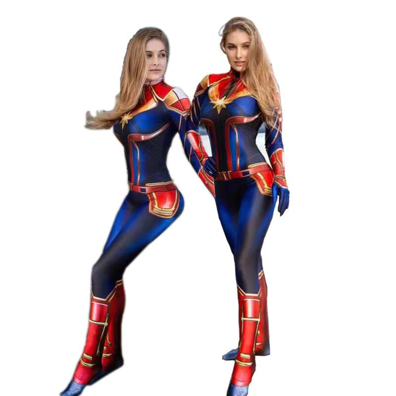 Romper Playsuit Women - Costume de Cosplay Captain Movie pour