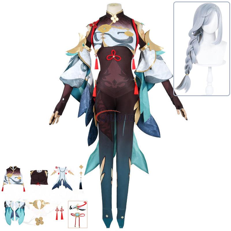 Romper Playsuit Women - Jeu Genshin Impact Shenhe Cosplay Costume