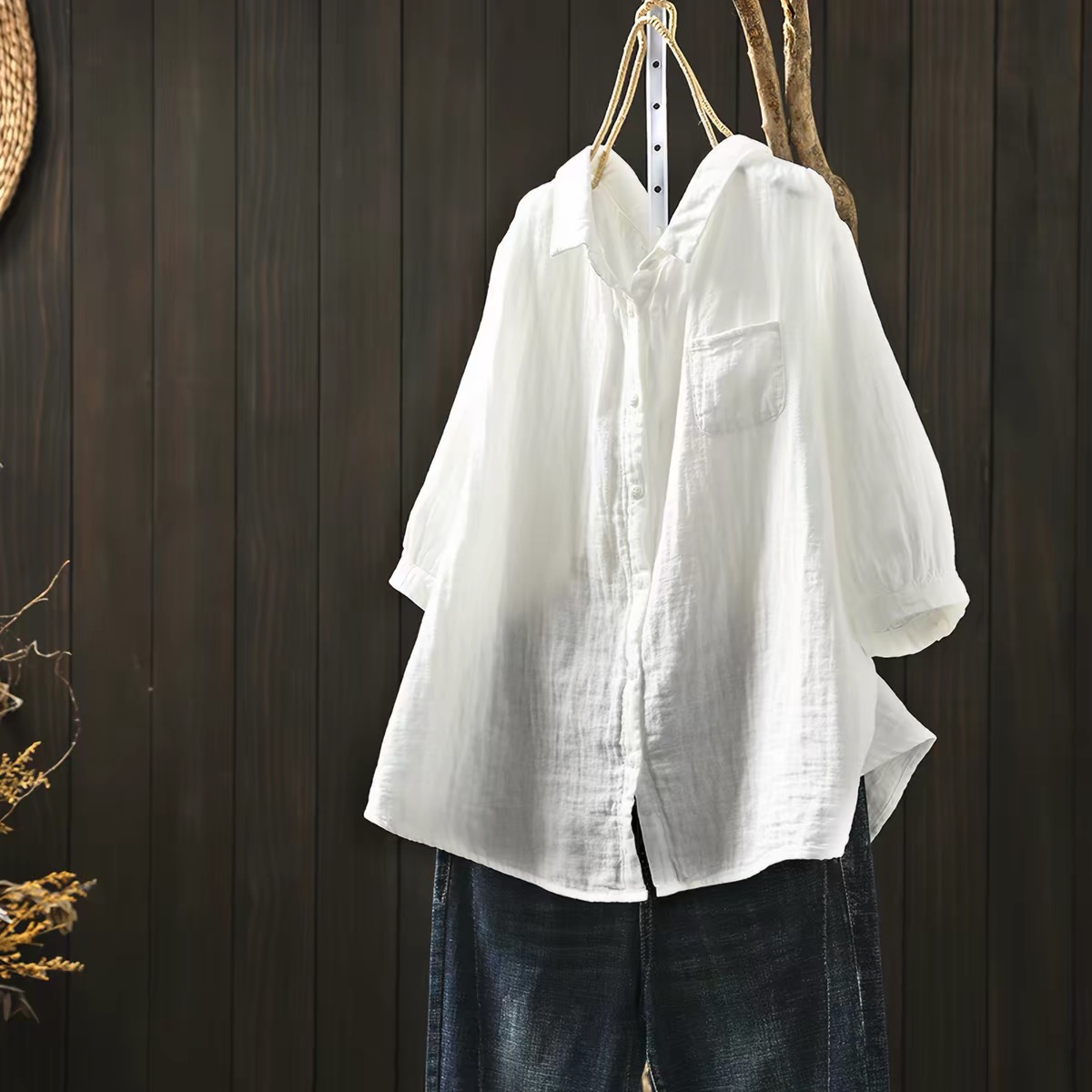 Summer Green Clothing - Vêtements pour femmes grandes tailles, chemises