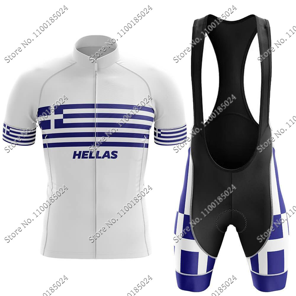 Summer Clothing For Greece - Ensemble de maillot de cyclisme de
