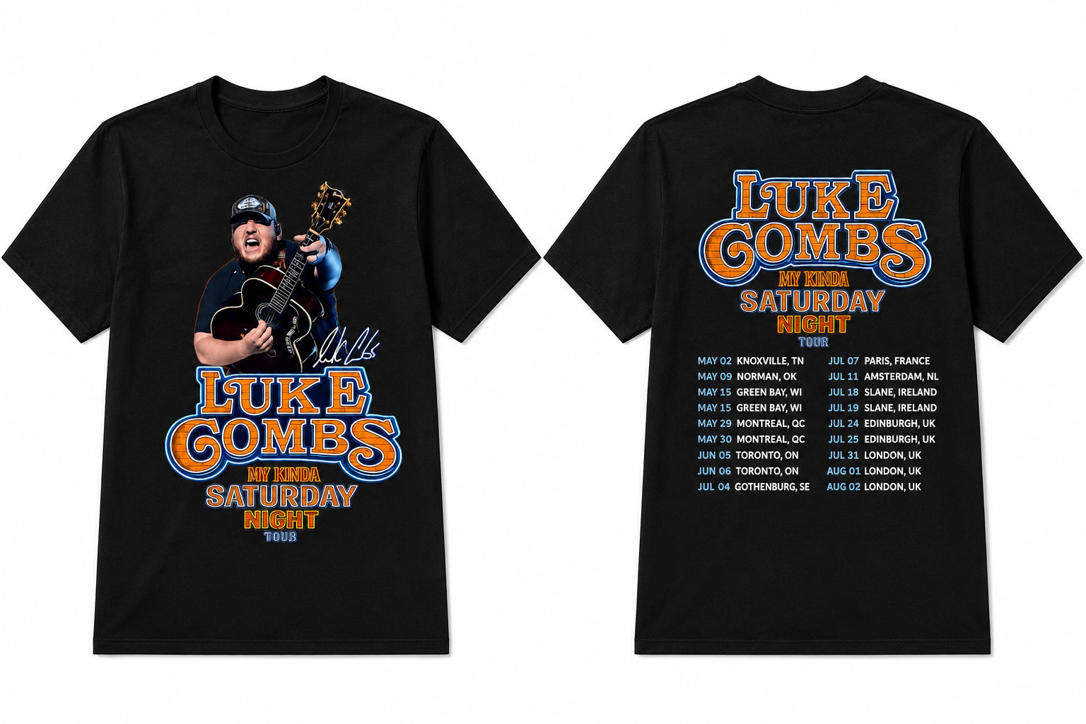 Summer Clothing Uk - T-shirt noir Luke Combs My Kinda