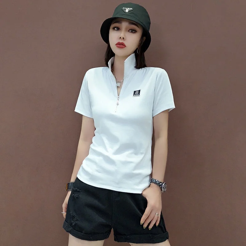 Summer Green Clothing - T-shirt à manches courtes pour femmes,