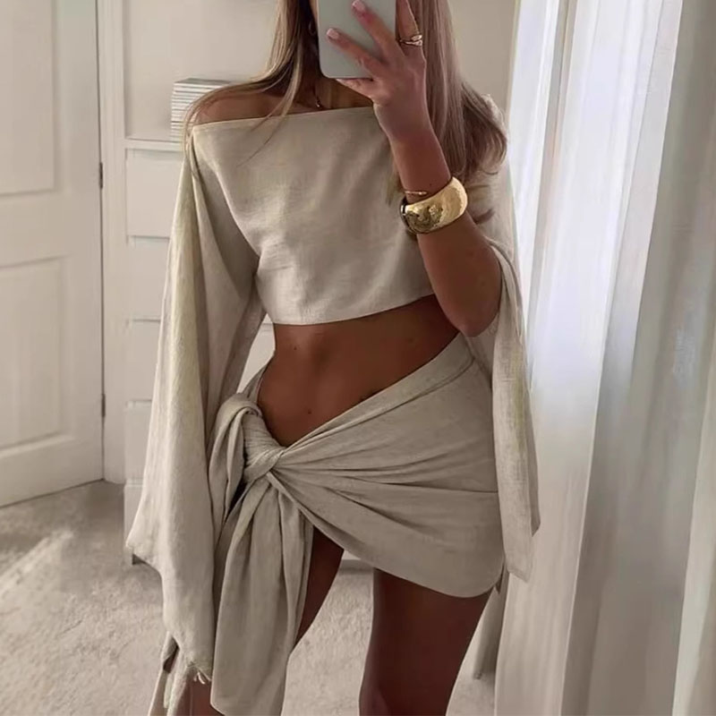 Summer Clothing Juniors - Ensemble deux pièces pour femmes, haut