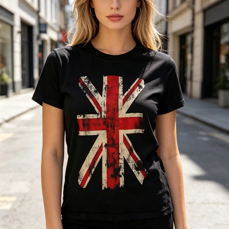 T-shirt graphique Union Jack,  - Summer Clothing Uk avis et prix