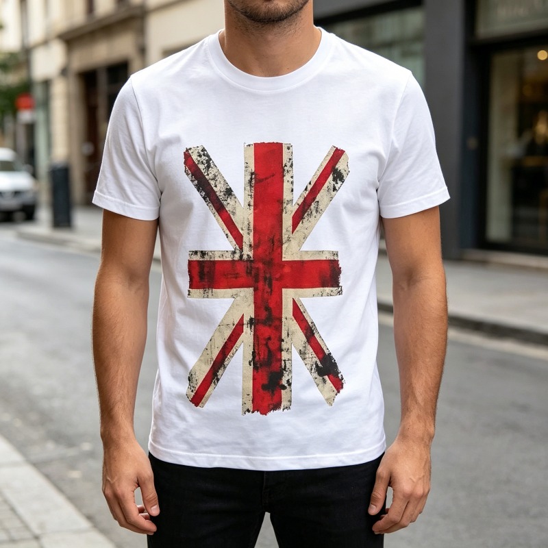 T-shirt graphique Union Jack,  - Summer Clothing Uk avis et prix