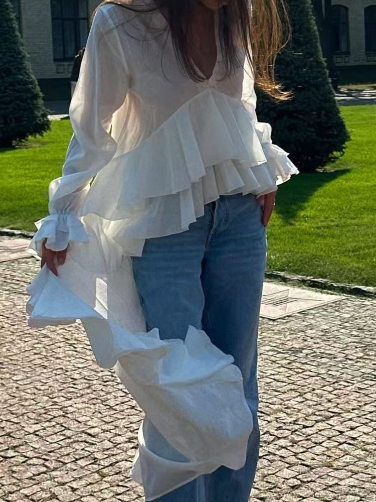 Mode volants chemise longue ha - Summer Clothing Holiday avis et prix
