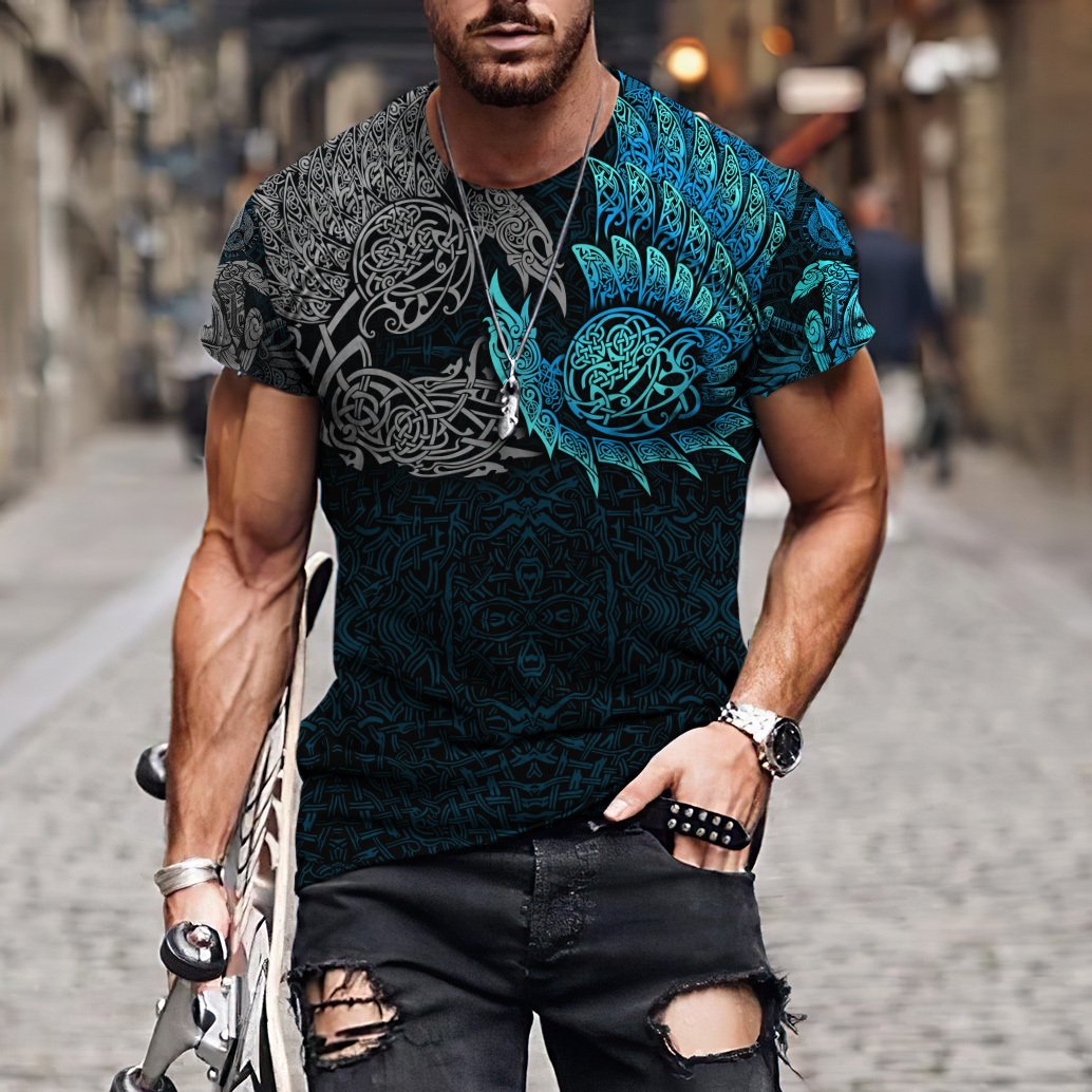 T-shirt manches courtes col ro - Summer Viking Clothing avis et prix