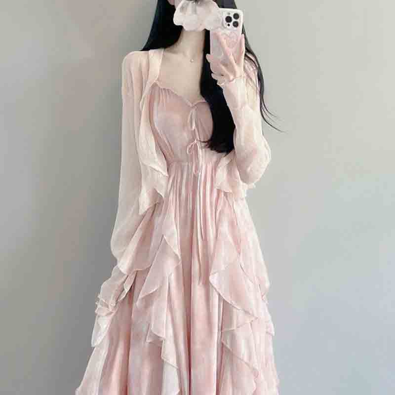 Ensemble de robe à bretelles p - Summer Clothing Juniors avis et prix