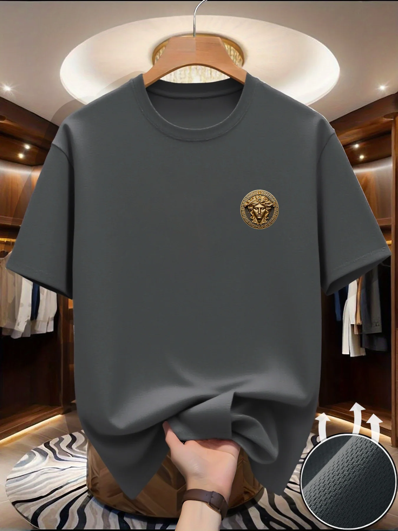 T-shirt pour homme à imprimé f - Summer Clothing Europe avis et prix