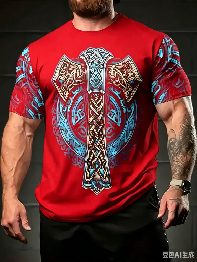 Nouveau T-shirt Homme Imprimé  - Summer Viking Clothing avis et prix