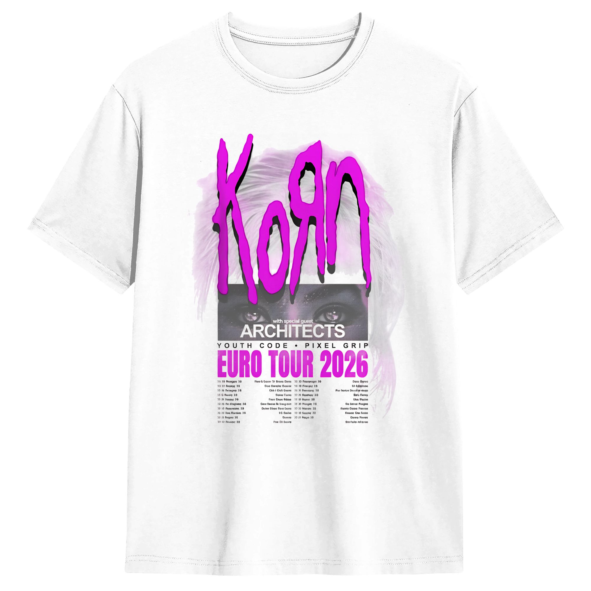 T-shirt Korn Europe et UK Tour - Summer Clothing Uk avis et prix