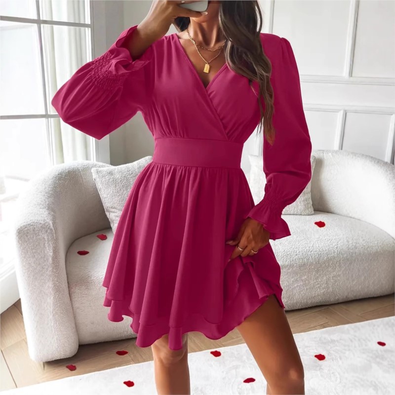 Robes 2025 femme vêtements col - Summer Clothing Wraps avis et prix