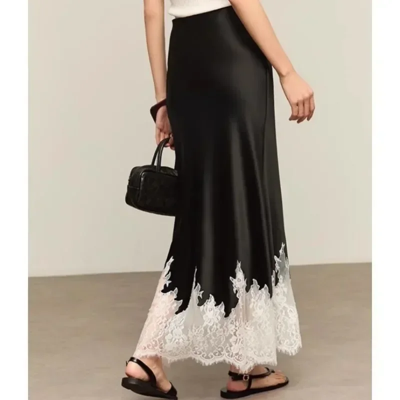 Jupe mi-longue à garniture en  - Summer Clothing Wraps avis et prix