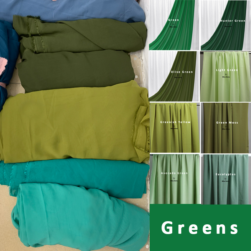 Tissu en Mousseline de Soie Ve - Summer Green Clothing avis et prix
